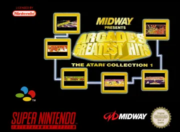 Arcade's Greatest Hits - The Atari Collection 1 (Europe) box cover front